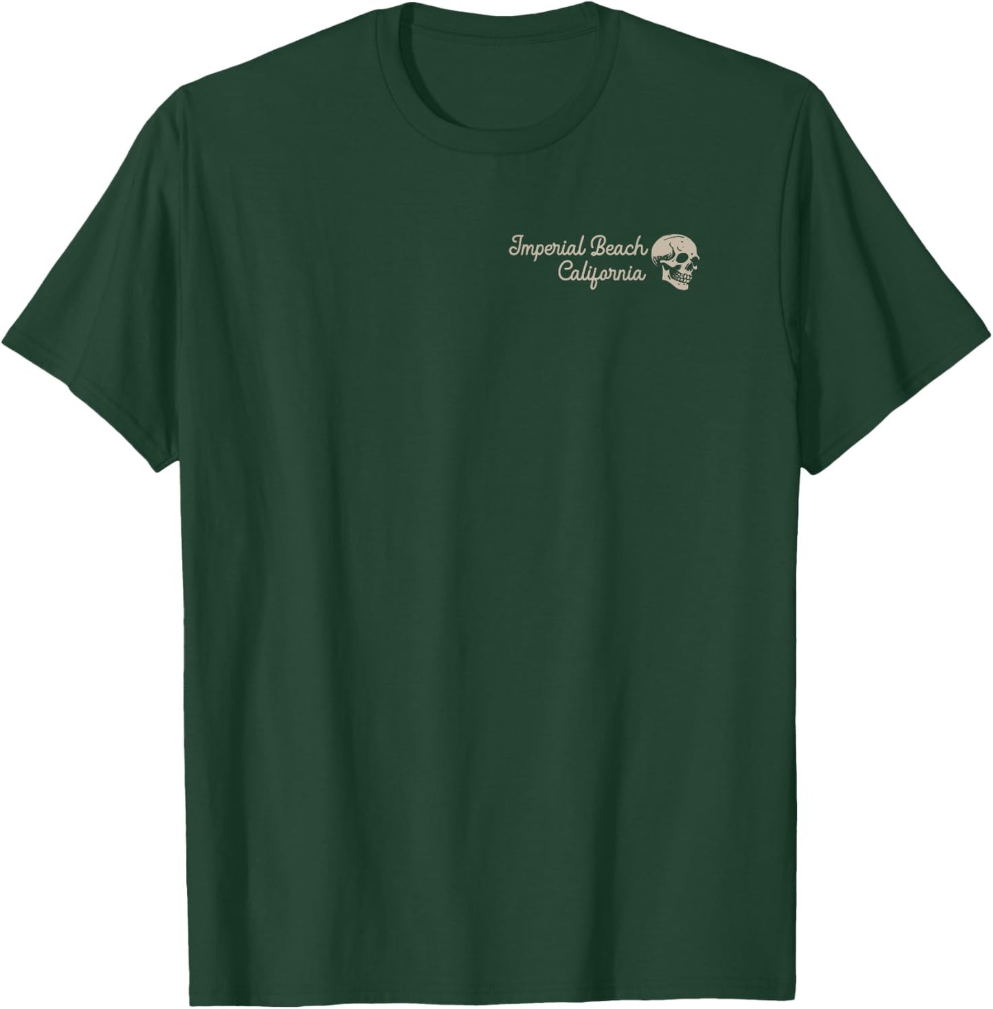 Imperial Beach California CA Retro Surfer Front & Back T-Shirt - T-Shirt | Forest
