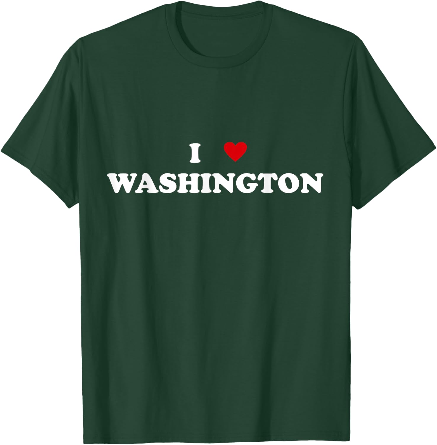 USA I Heart State - I Love Washington T-Shirt - T-Shirt | Forest