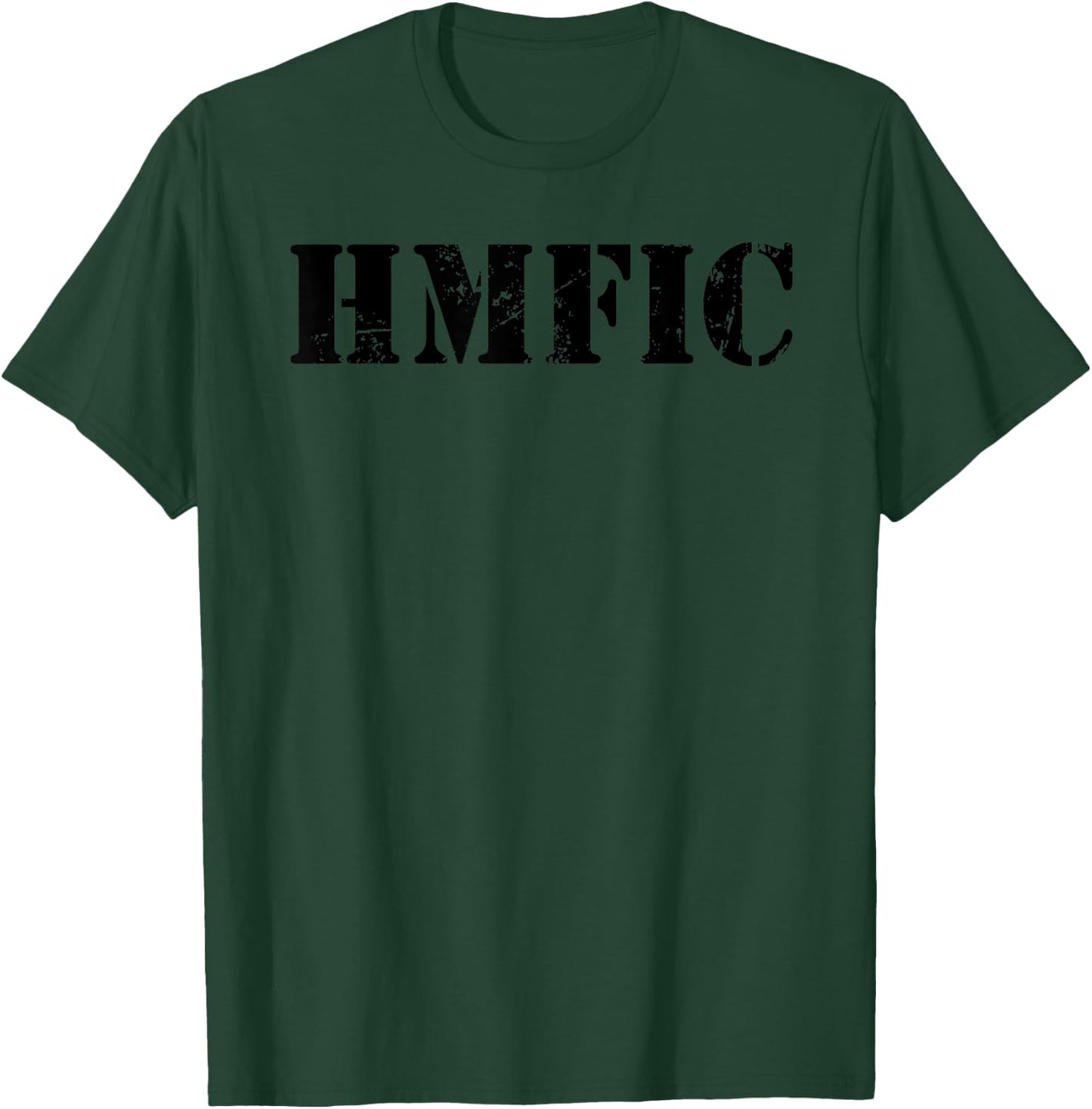 HMFIC - Head Motherfucker In Charge - Army Slang US Jargon T-Shirt - T-Shirt | Forest