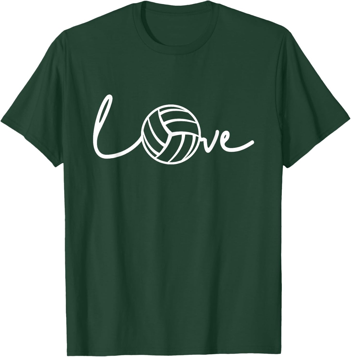 Love Volleyball Design For Players and Coaches on Gameday T-Shirt - T-Shirt | Forest