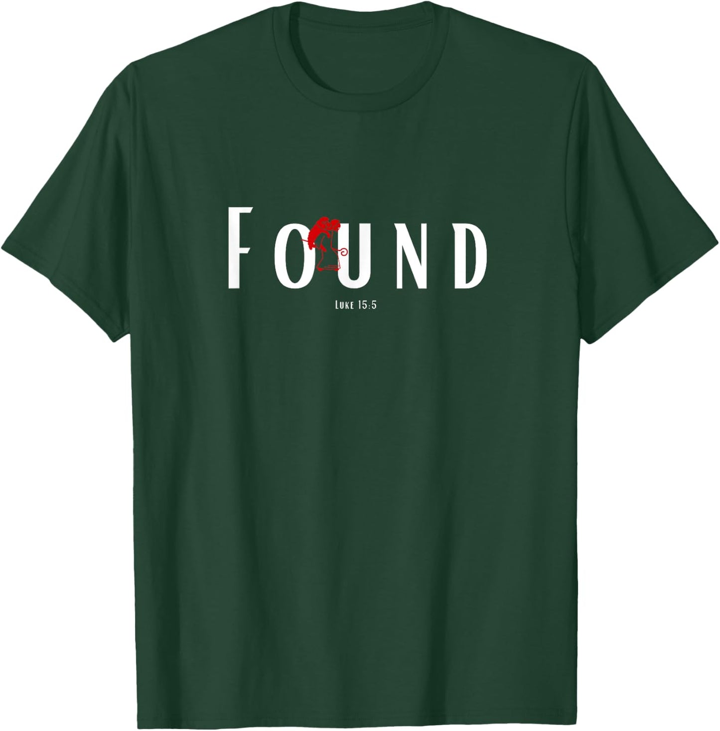 Found by Jesus Luke 15 Lost Sheep T-Shirt - T-Shirt | Forest