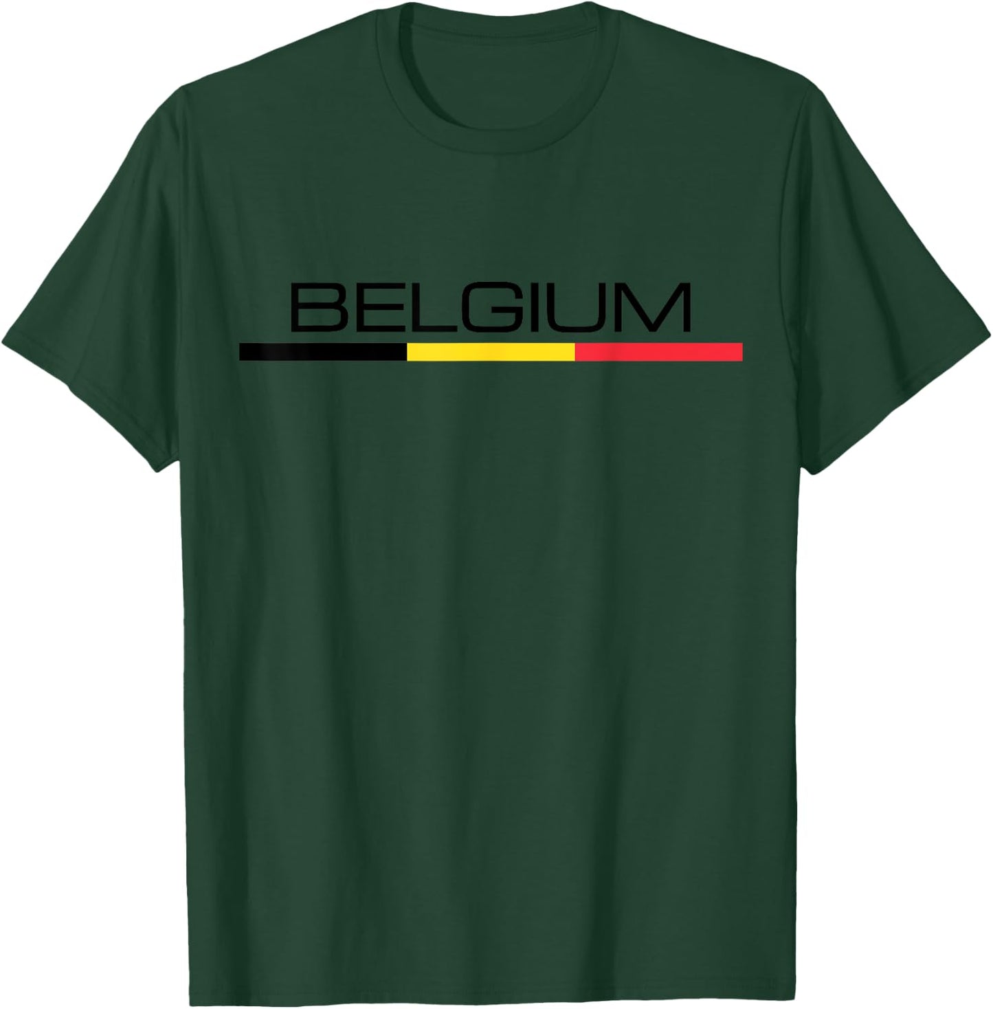 Belgium Flag Belgian Athletic Sports Jersey Style. T-Shirt - T-Shirt | Forest