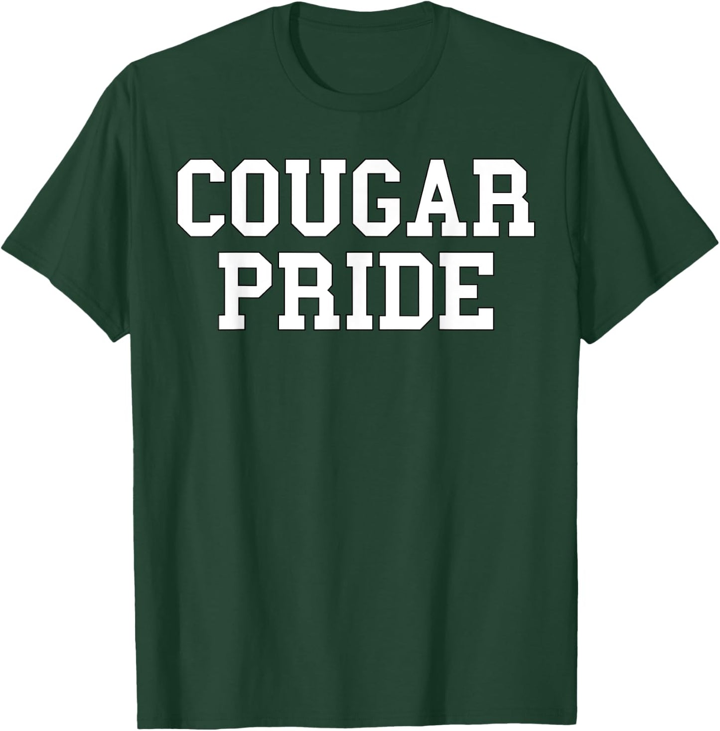 Cougar Pride Sports Fan School Mascot Spirit T-Shirt - T-Shirt | Forest
