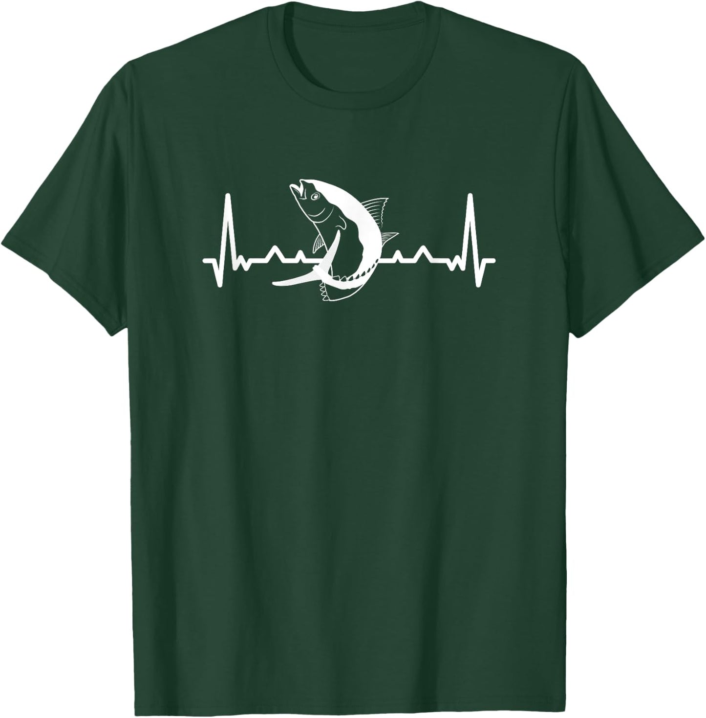 Vintage Love Yellowfin Tuna Heartbeat Bluefin Tuna T-Shirt - T-Shirt | Forest