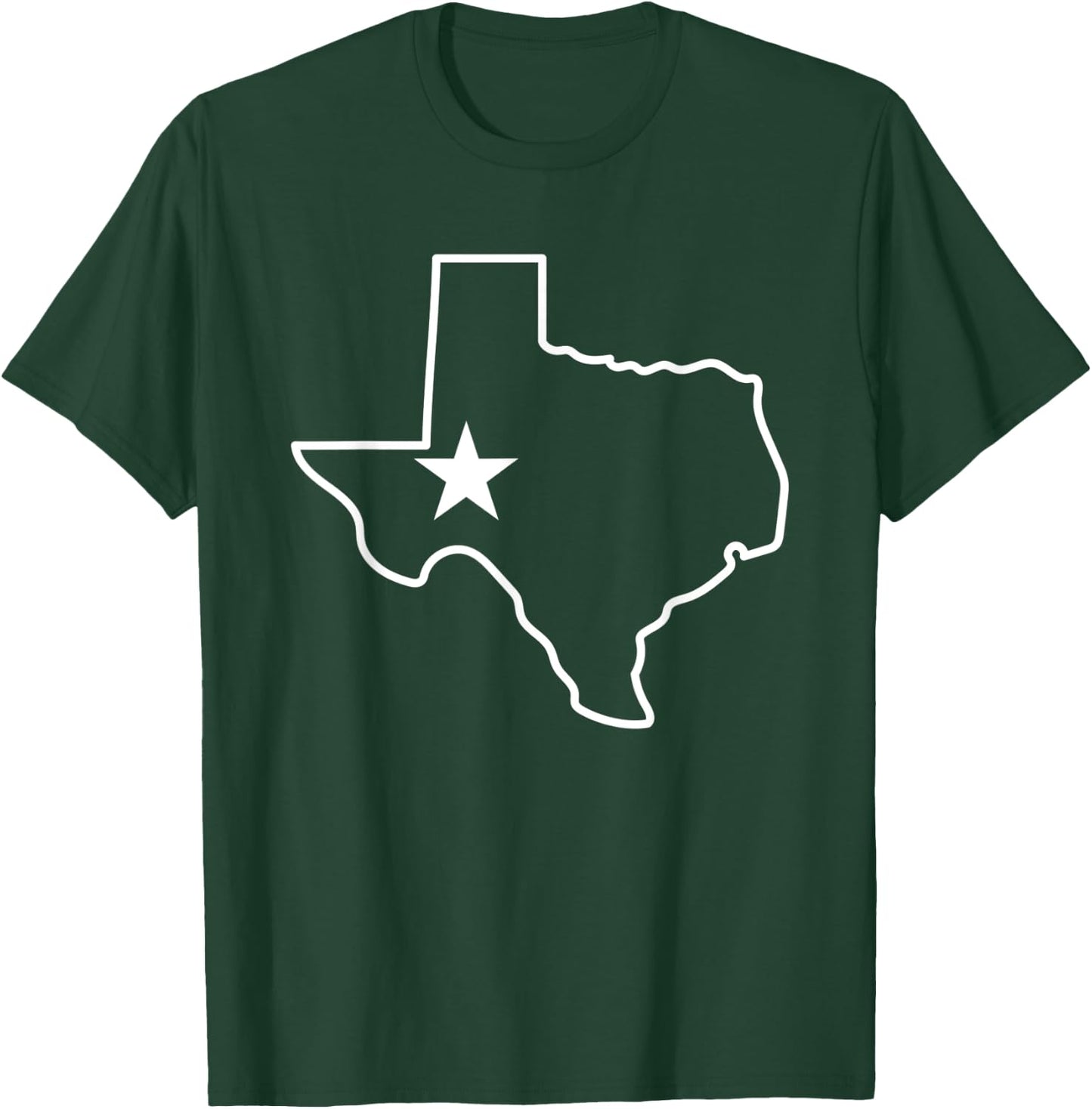 Texas State Outline map for teen girls T-Shirt - T-Shirt | Forest