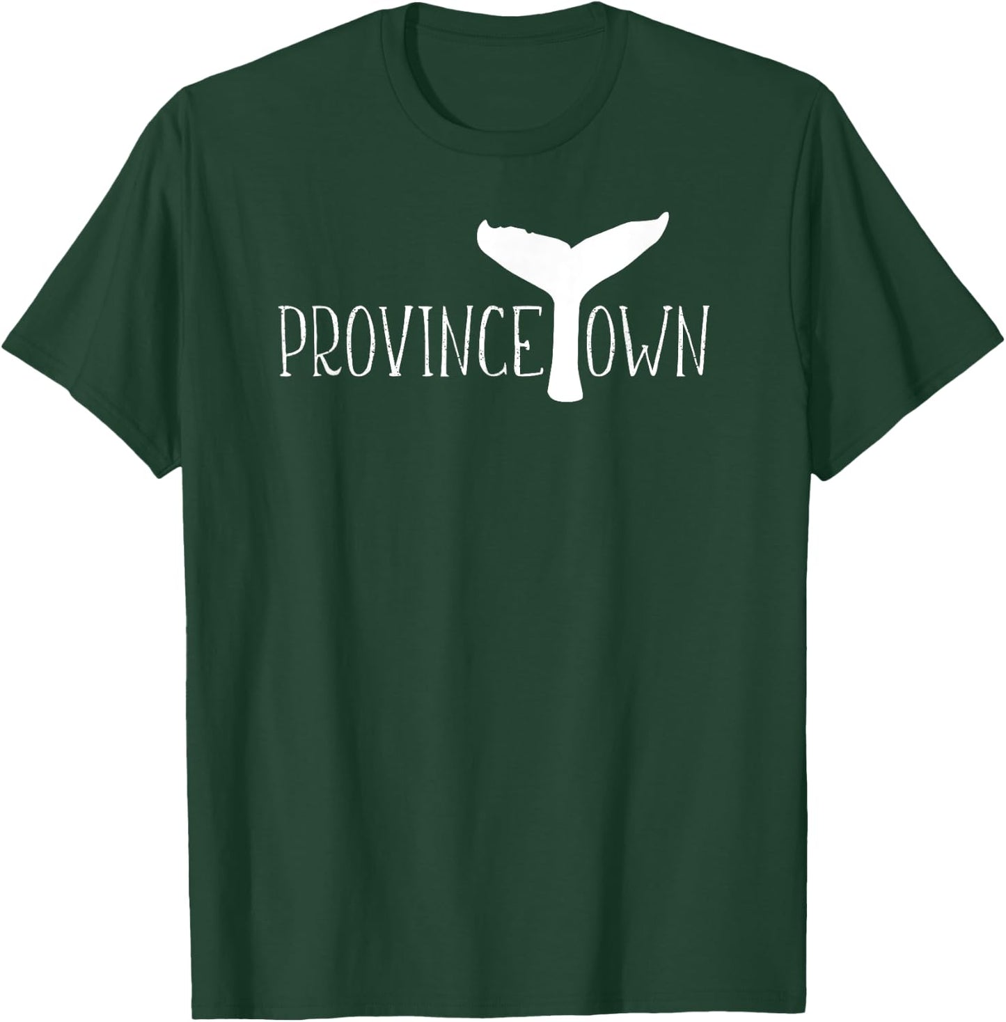 Provincetown Massachusetts Whale Tail Coastal Whale Watching T-Shirt - T-Shirt | Forest