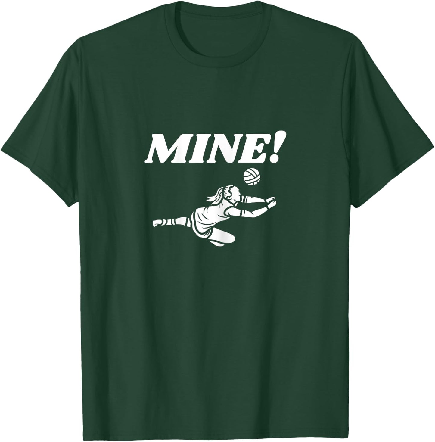 Volleyball Digging Divas Defensive Specialist Libero T-Shirt - T-Shirt | Forest