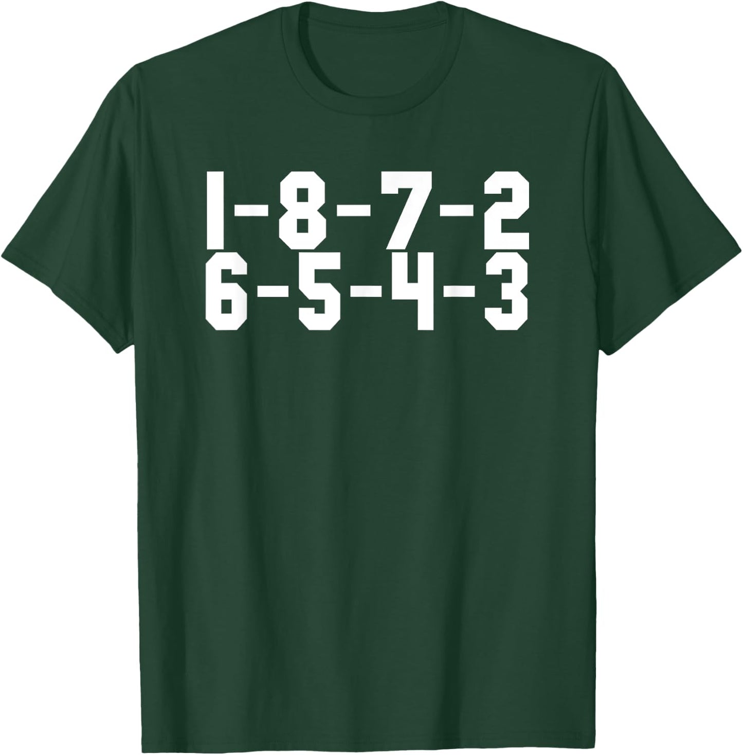 V8 Engine 1-8-7-2-6-5-4-3 Fire Order T-Shirt - T-Shirt | Forest