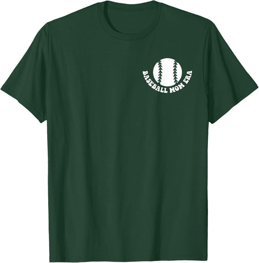 In My Baseball Mom Era (2 side) T-Shirt - T-Shirt | Forest