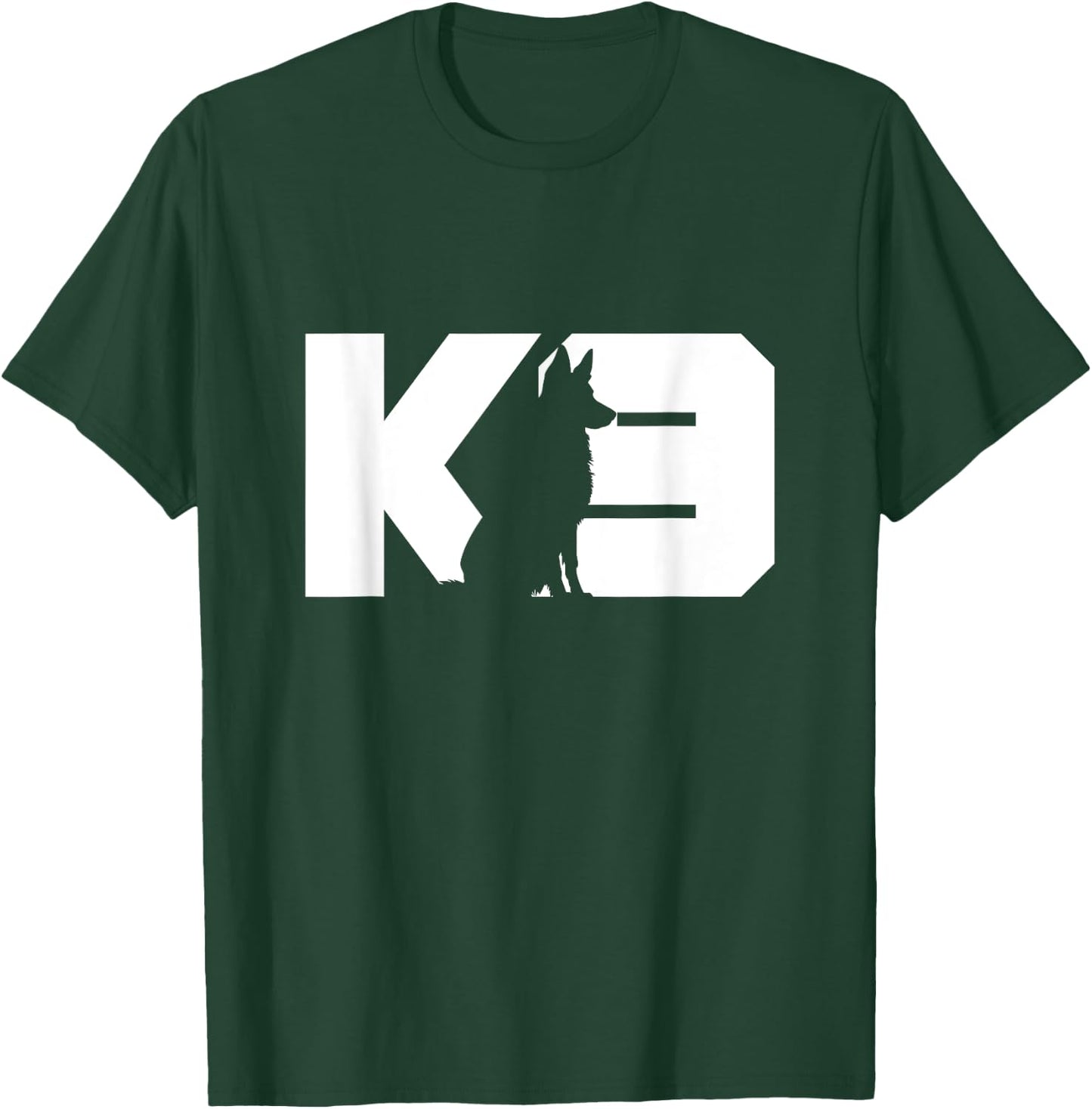 K9 Police Dog Silhouette K9 Handler Police Dog Trainer Women T-Shirt - T-Shirt | Forest