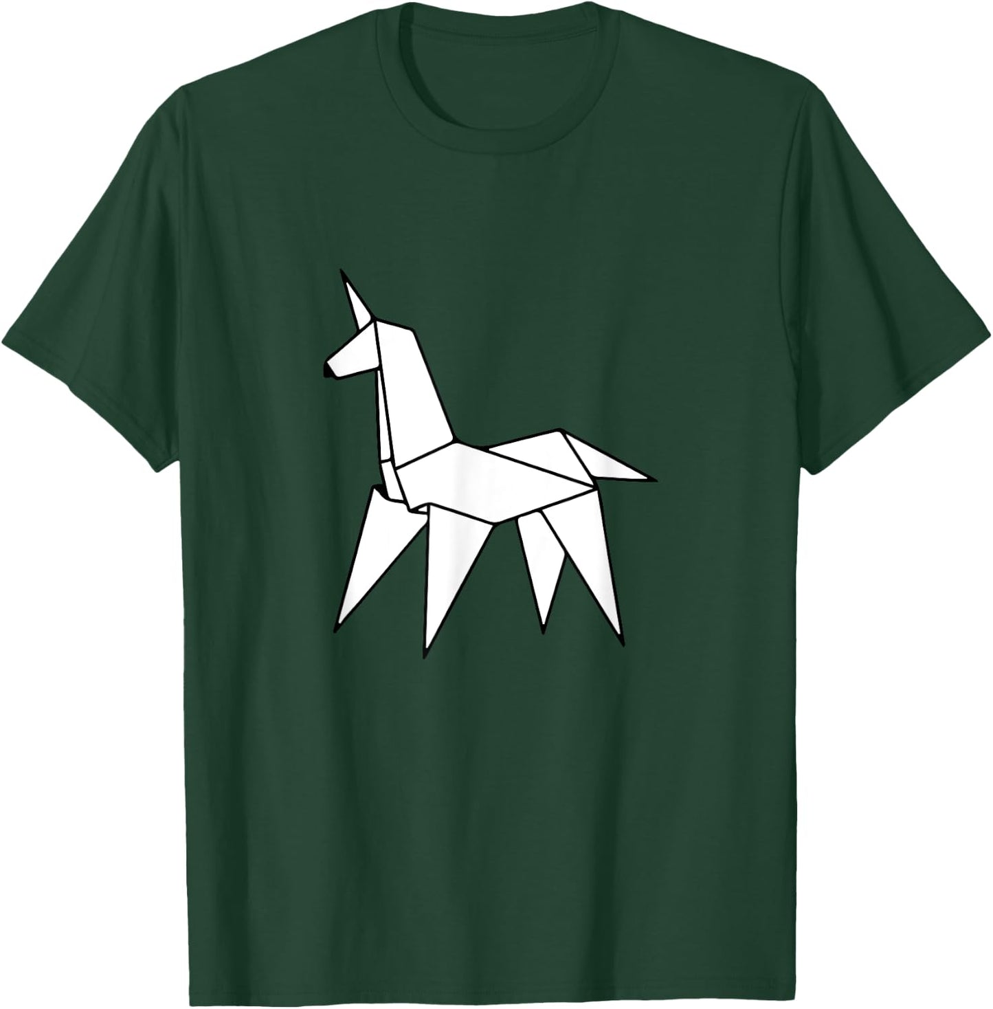 Origami Unicorn T-Shirt - T-Shirt | Forest