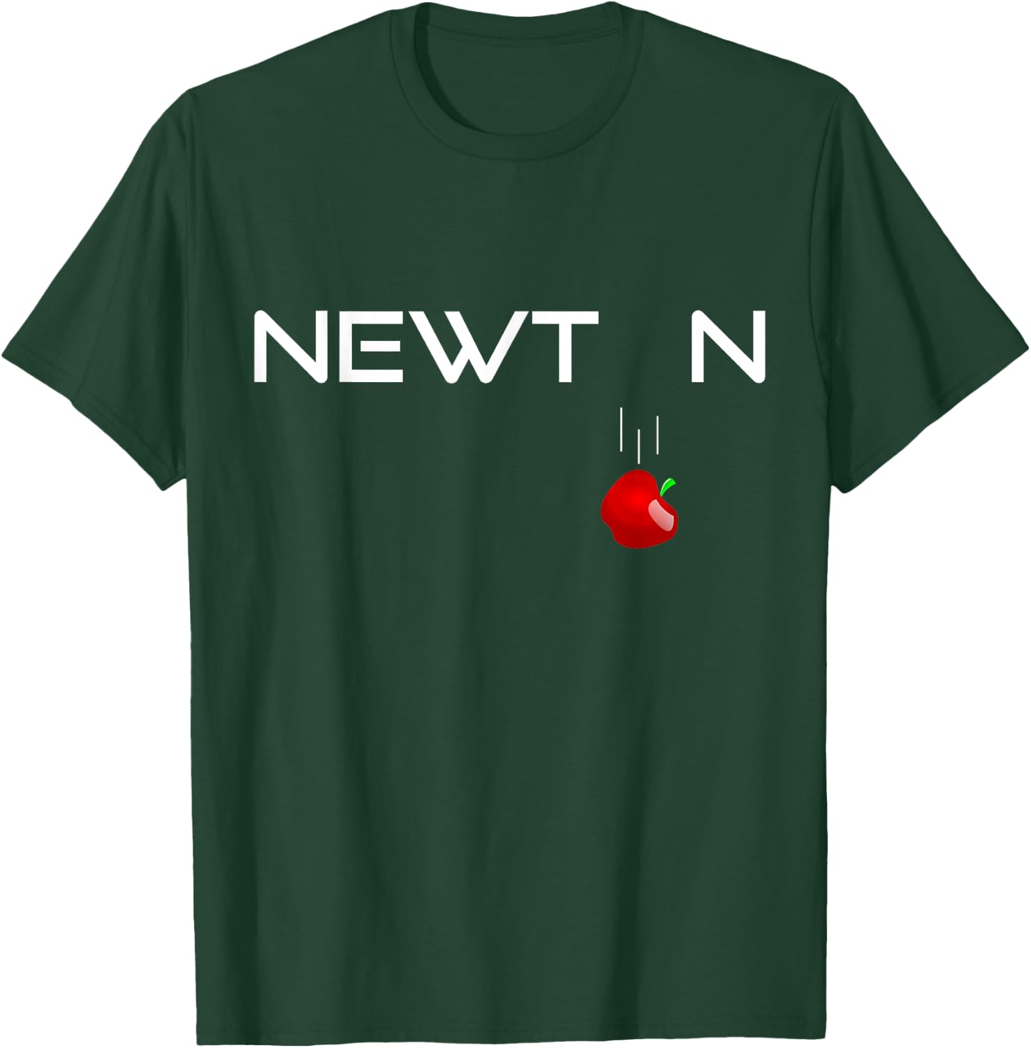 Isaac Newton, Physicist, Mathematician, Gravity Apple Art T-Shirt - T-Shirt | Forest