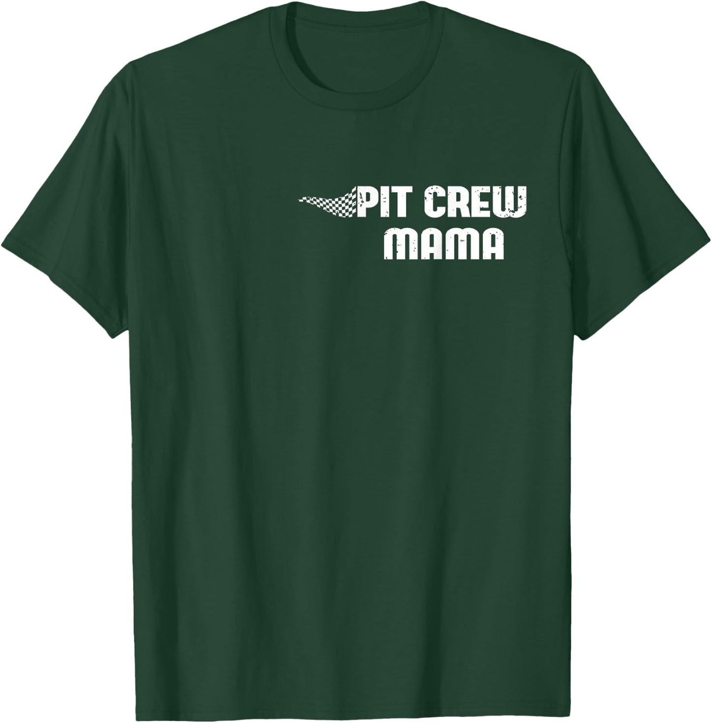 Pit Crew Mama Racing Car Family Matching Birthday Party T-Shirt - T-Shirt | Forest