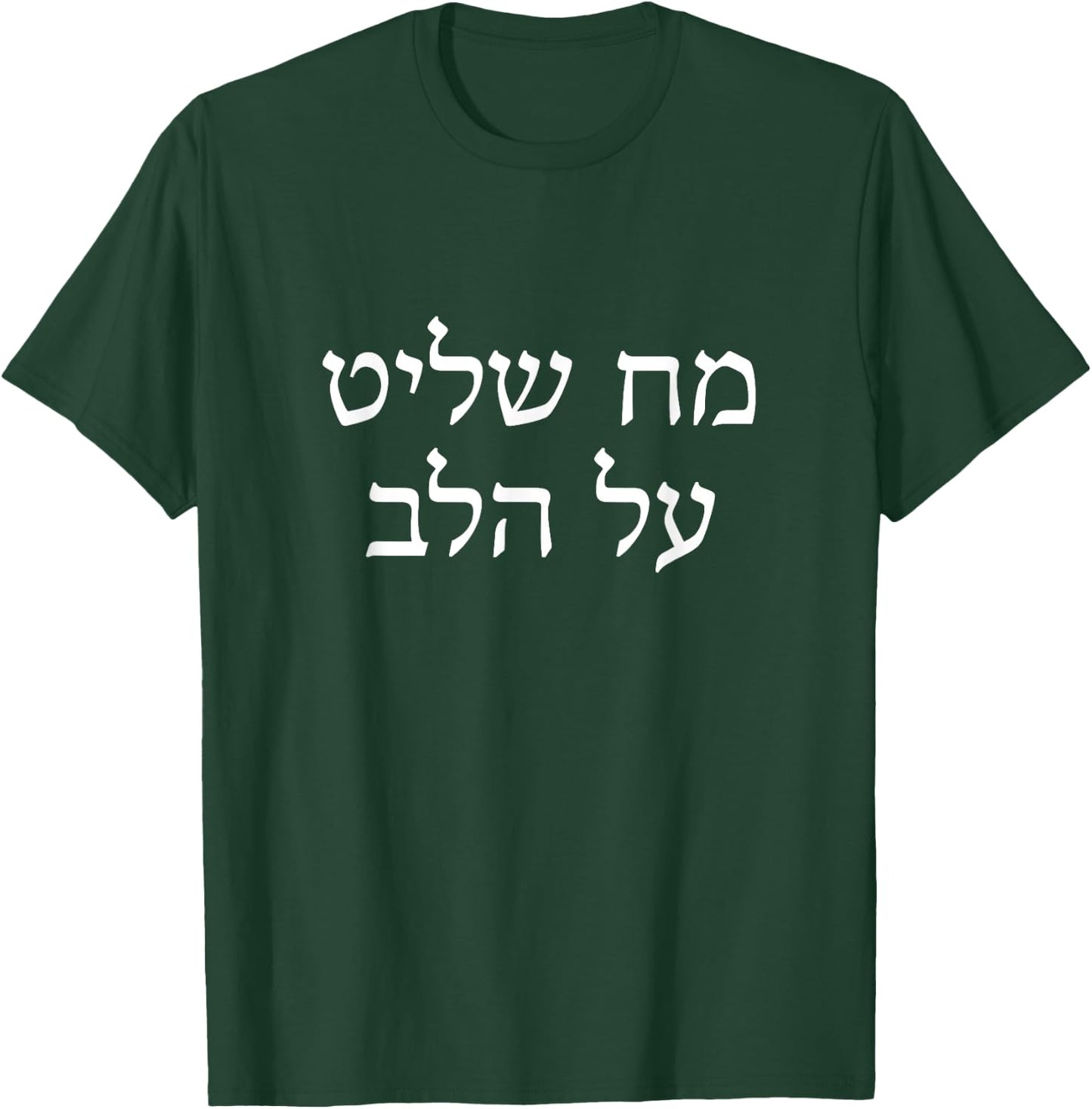 Mind Rules over the Heart Chabad Rebbe Jewish Torah Hebrew T-Shirt - T-Shirt | Forest