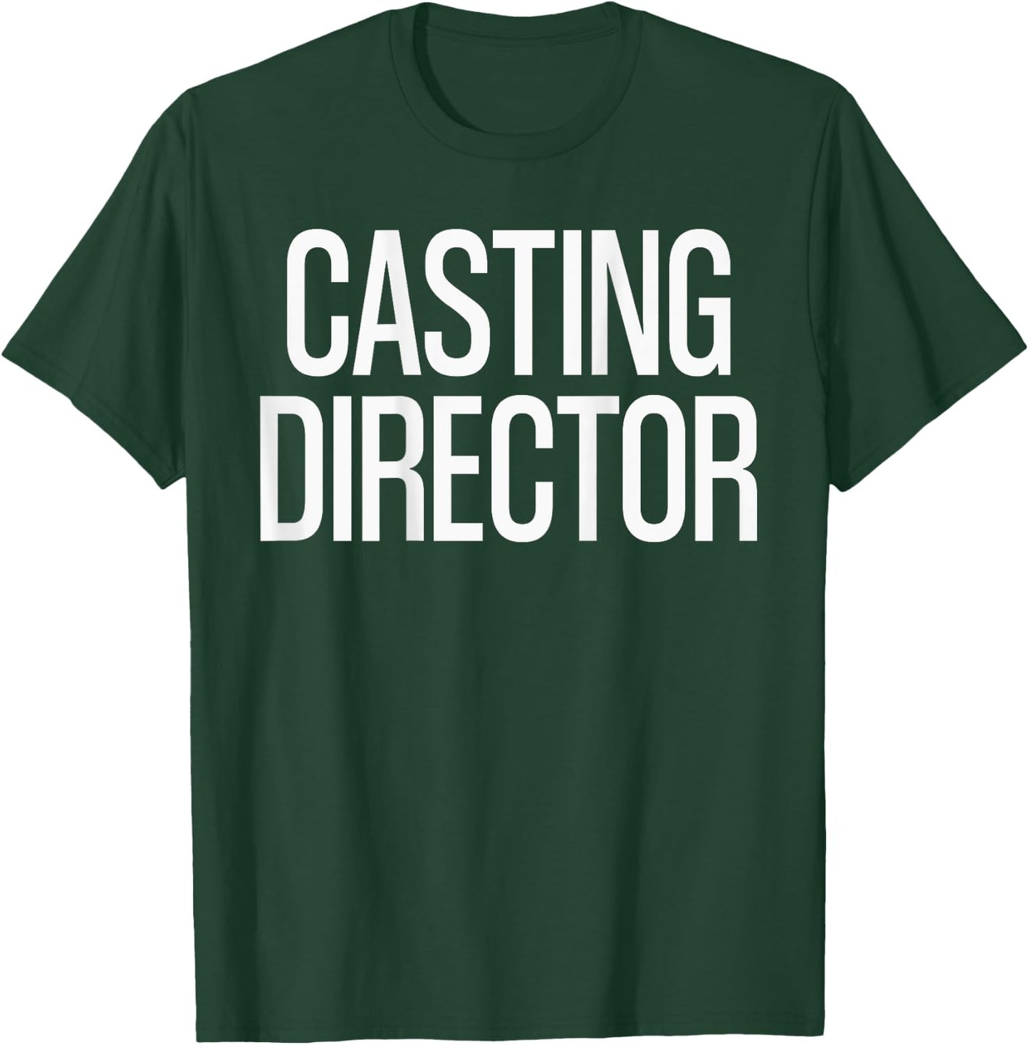 Bold Casting Director Text PRINT ON BACK | Film Crew T-Shirt - T-Shirt | Forest
