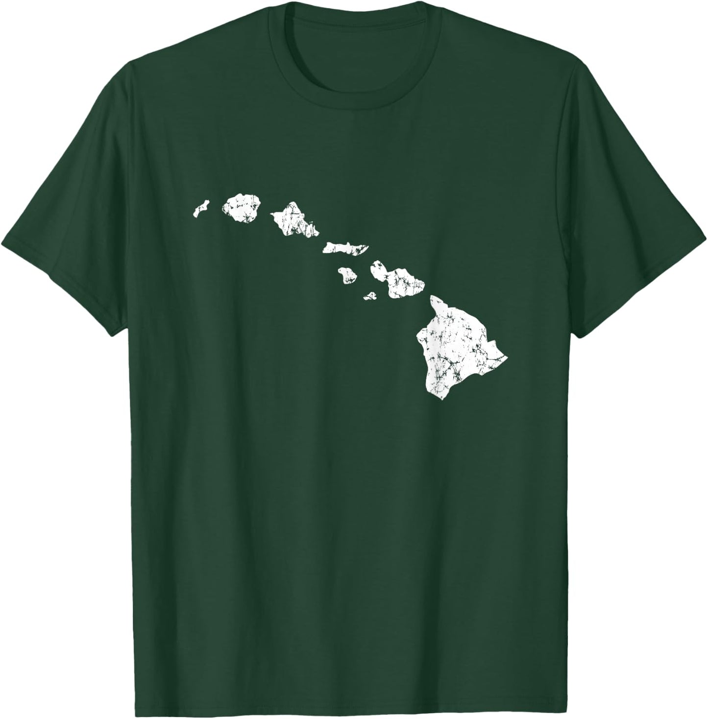 Hawaii Vintage Style Hawaiian Island Chain T-Shirt - T-Shirt | Forest
