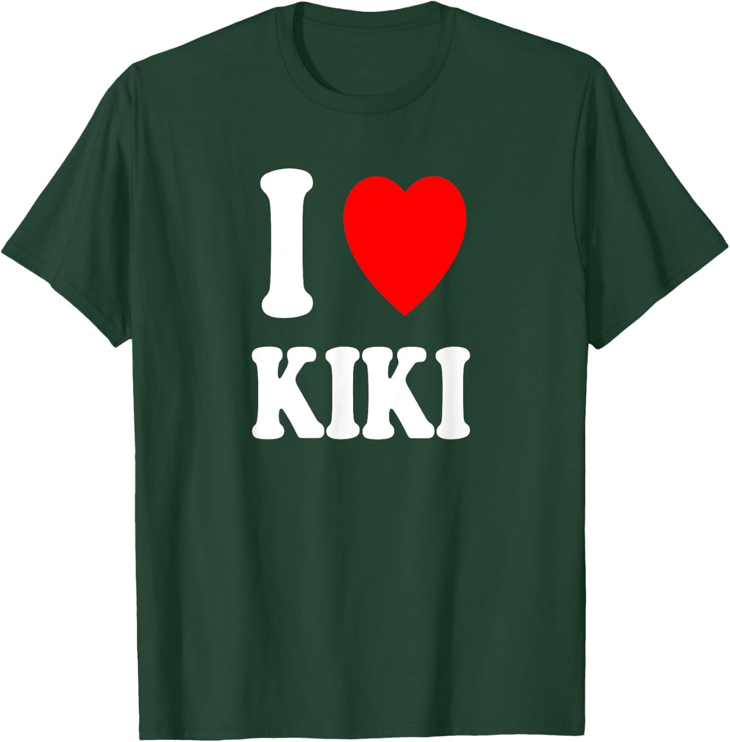 I Heart (Love) Kiki Cute Matching Couple Spouse T-Shirt - T-Shirt | Forest
