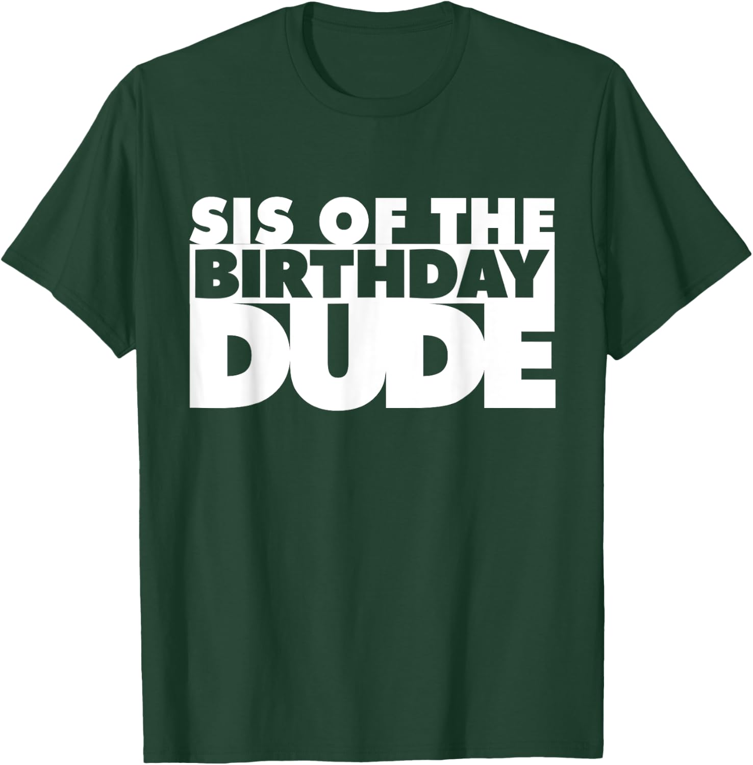 Sis Of The Birthday Dude Sister Of The Birthday Dude Cousin T-Shirt - T-Shirt | Forest