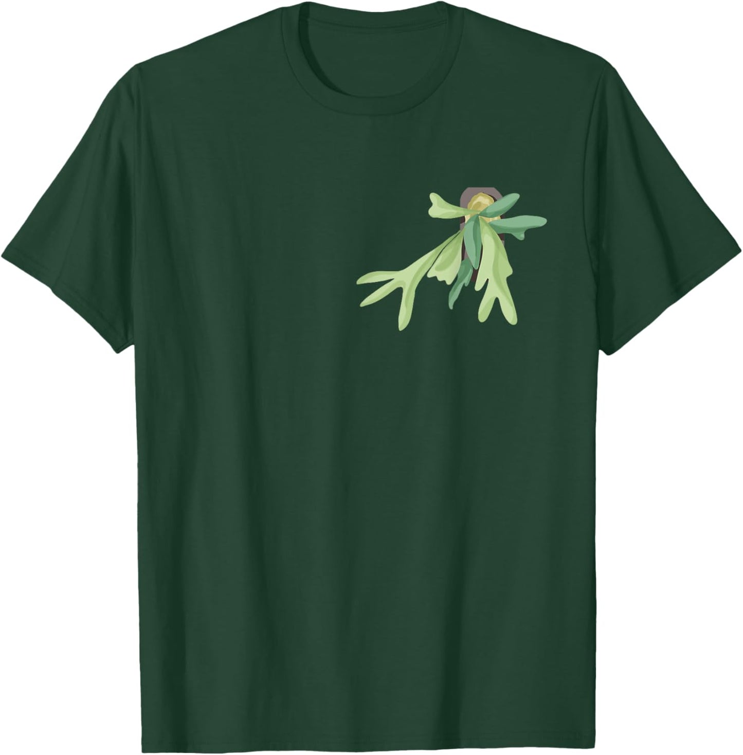 Plant Mama Plant Dad, Staghorn Fern Botanical Art, Gardener T-Shirt - T-Shirt | Forest