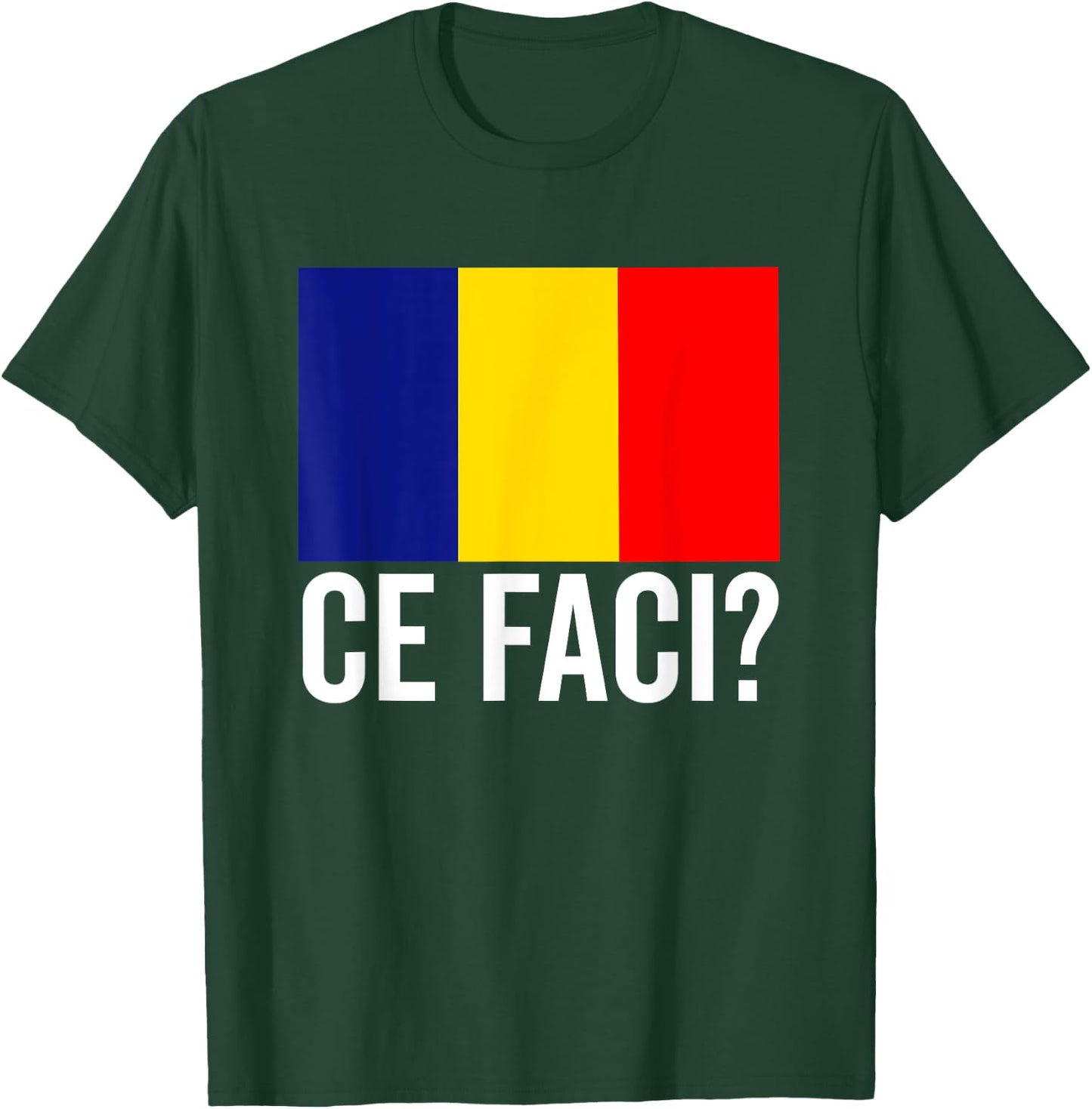 Romanian Flag Map Women KidsRomania Souvenir Ce Faci T-Shirt - T-Shirt | Forest