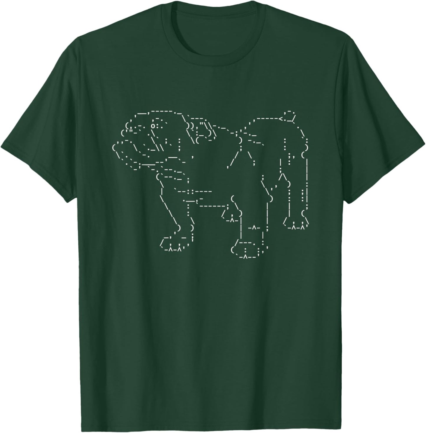 Retro ASCI Art Dog V4, Bull Dog, Dark Women T-Shirt - T-Shirt | Forest