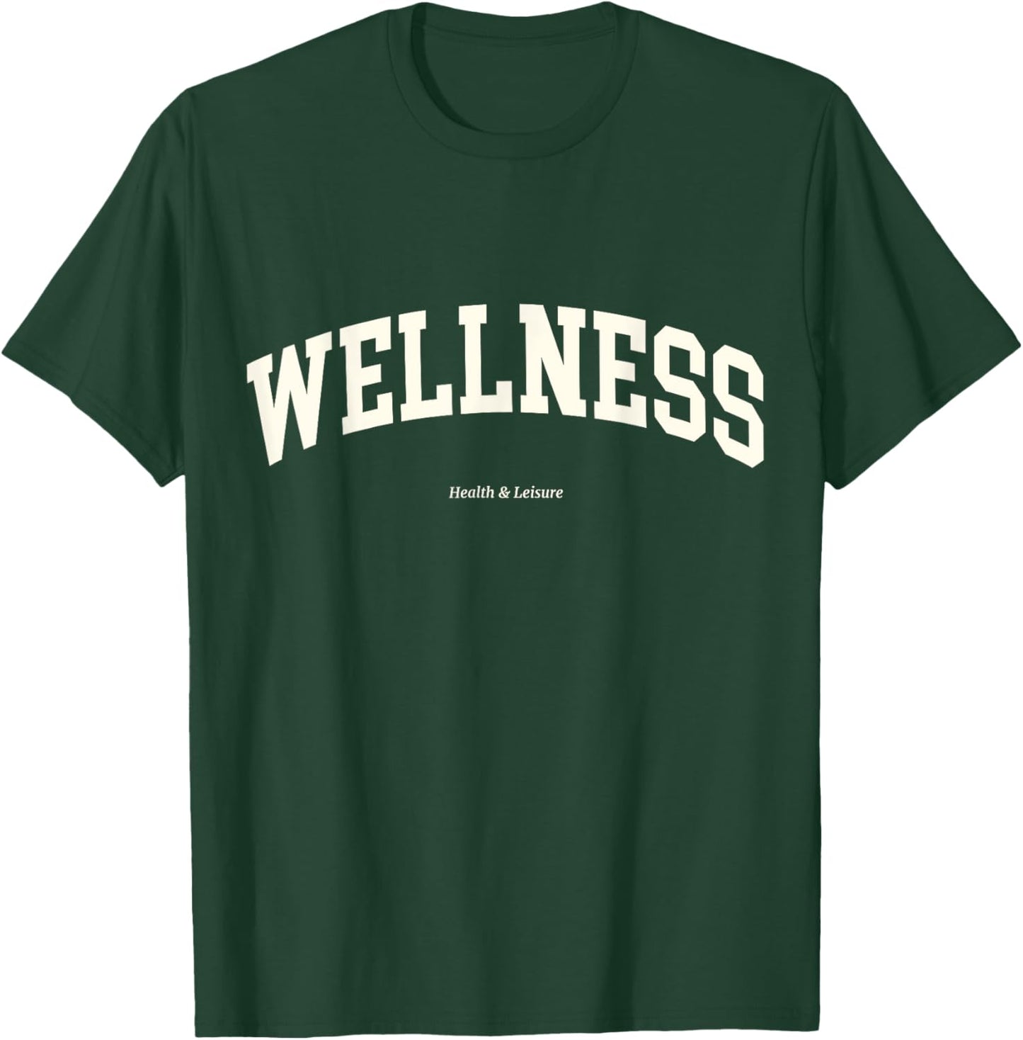 Wellness Retro Health Club Sporty 90s Athleisure Aesthetic T-Shirt - T-Shirt | Forest