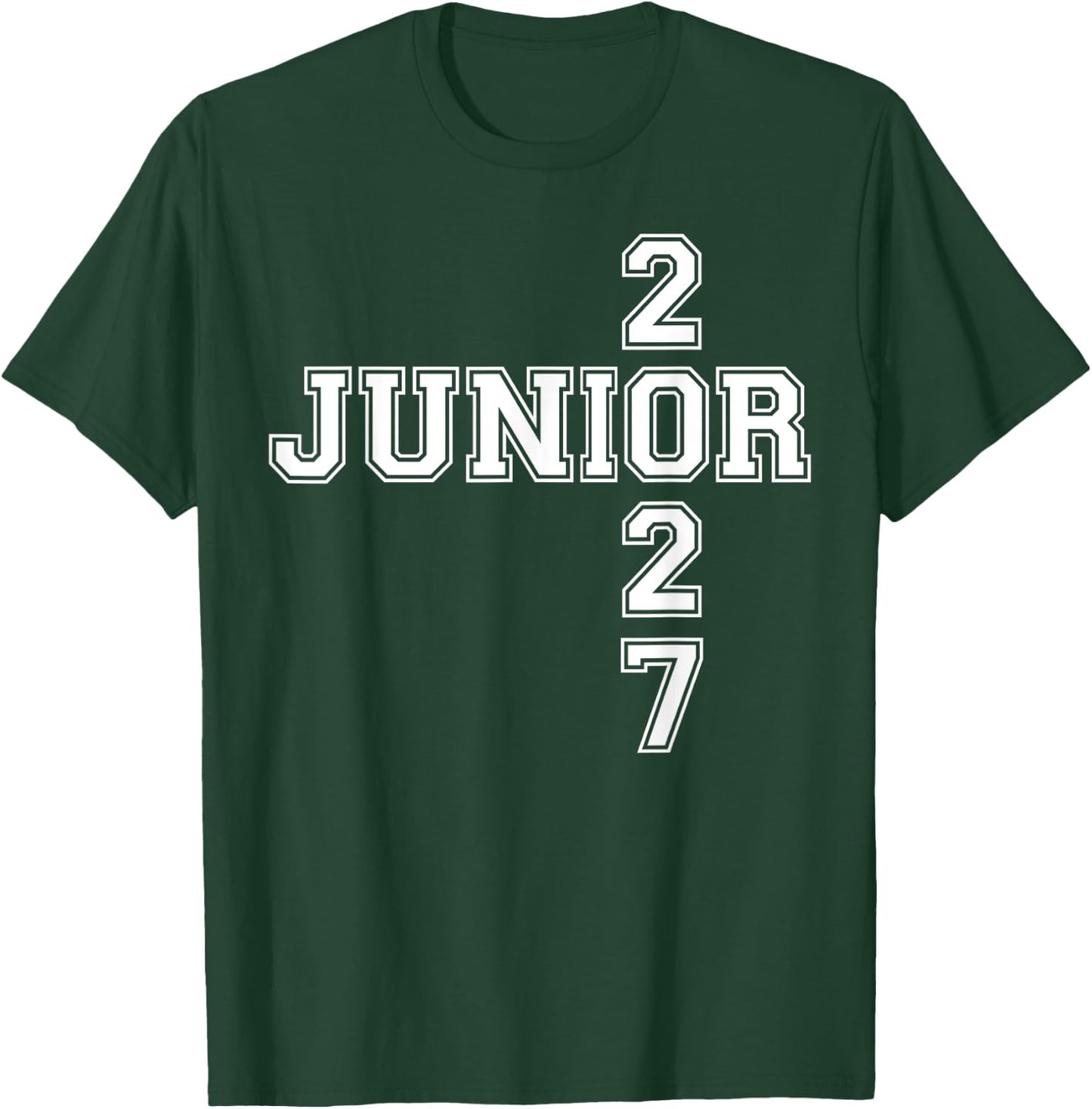 Junior 2027 Class High School Student College T-Shirt - T-Shirt | Forest