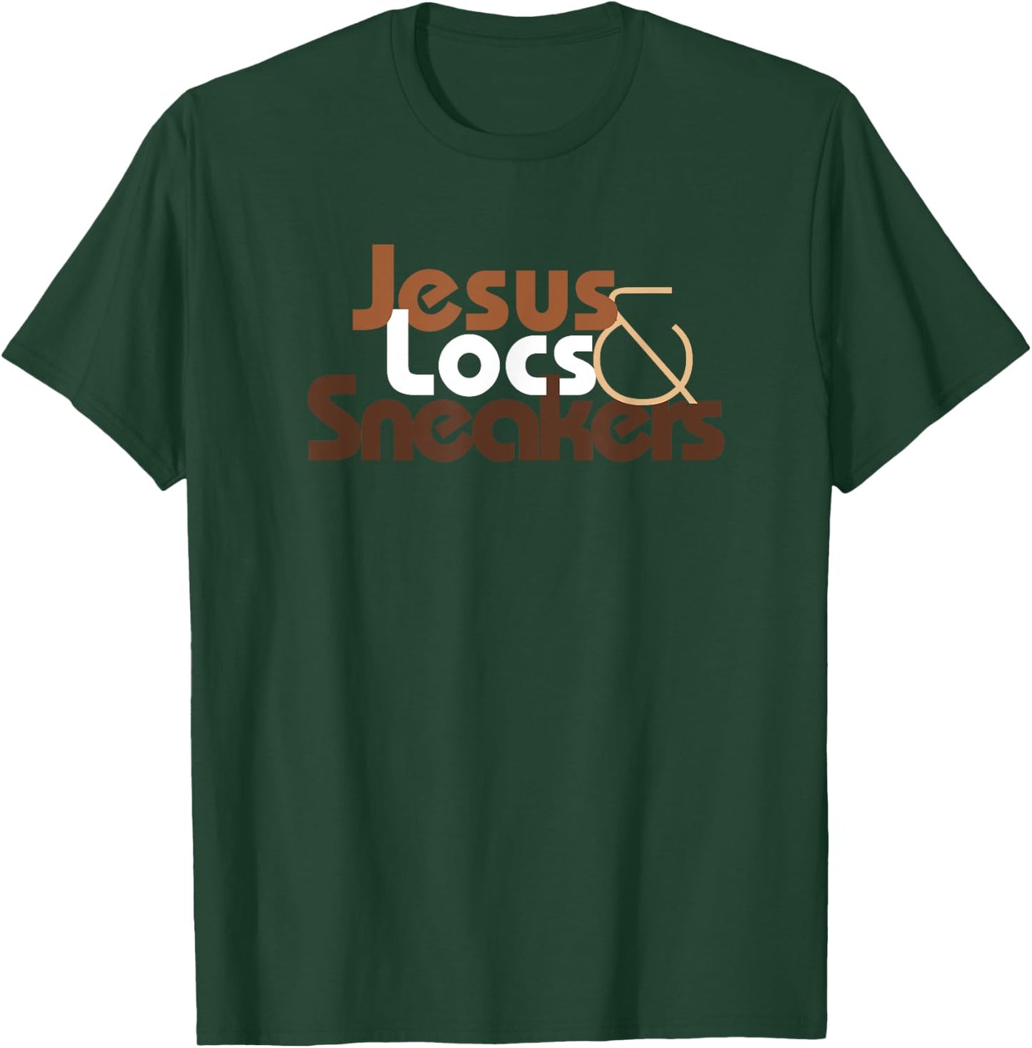 Jesus Locs and Sneakers Melanin T-Shirt - T-Shirt | Forest