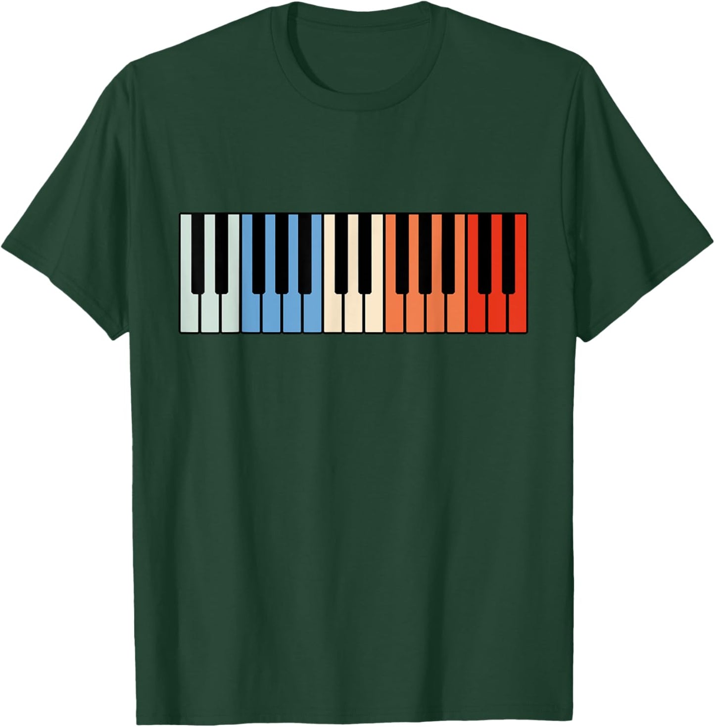Vintage Piano Funny Pianist Music Keyboard Musician Outfit T-Shirt - T-Shirt | Forest