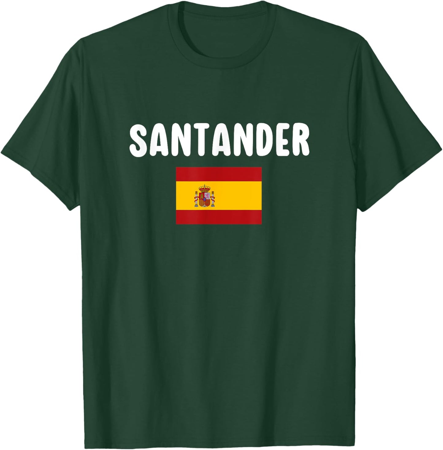 Santander Spain Souvenir Spanish Flag Vacation Espana T-Shirt - T-Shirt | Forest