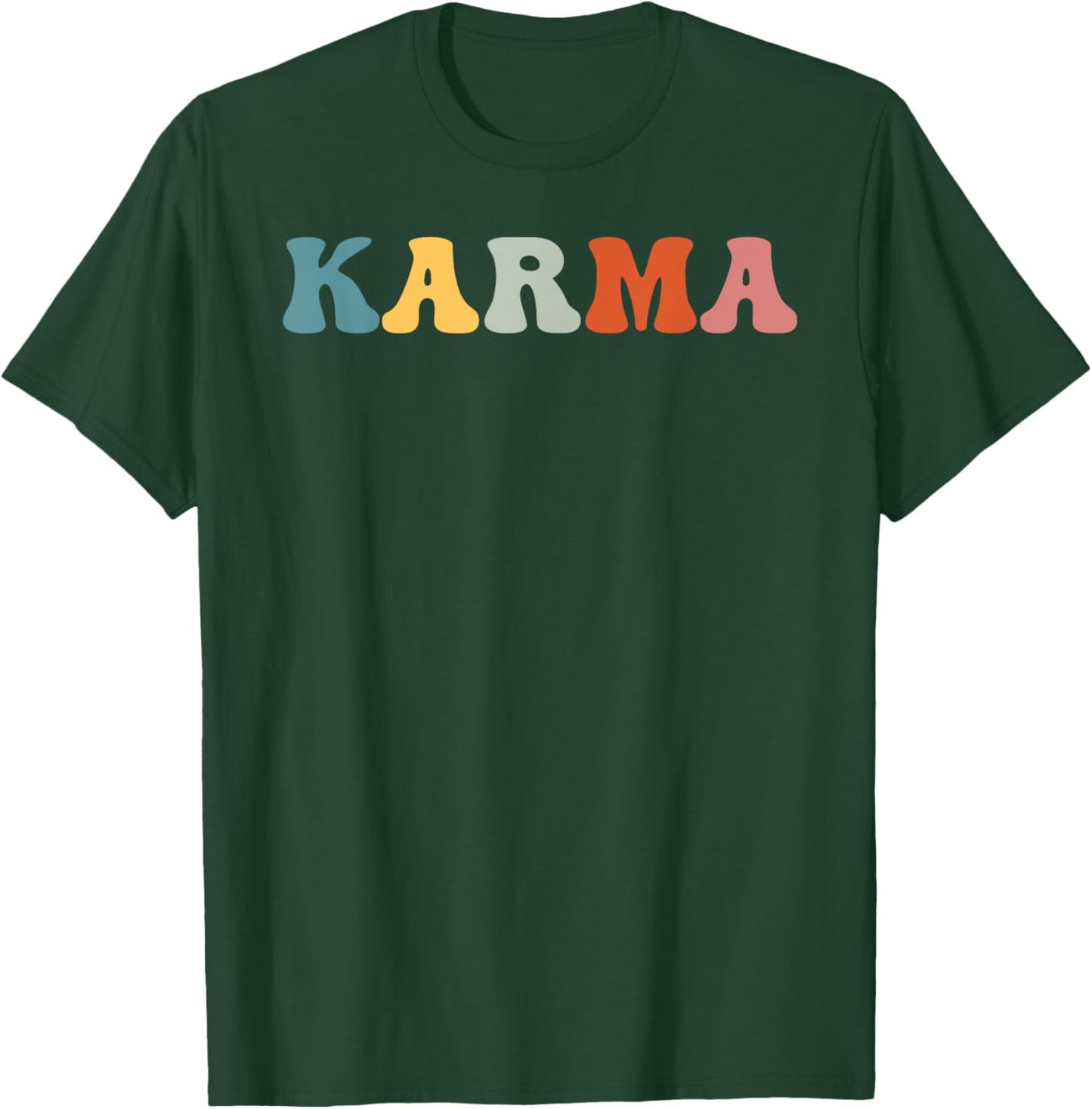 Karma Groovy Retro Shirt Karma Funny T-Shirt - T-Shirt | Forest