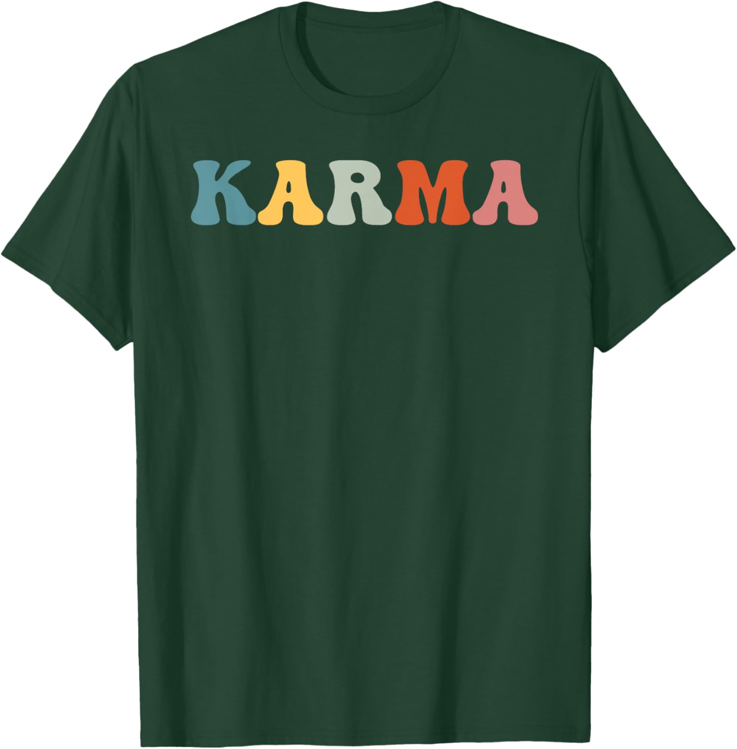 Karma Groovy Retro Shirt Karma Funny T-Shirt - T-Shirt | Forest