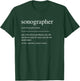 Funny Sonographer Definition Women Dad Mom T-Shirt - T-Shirt | Forest