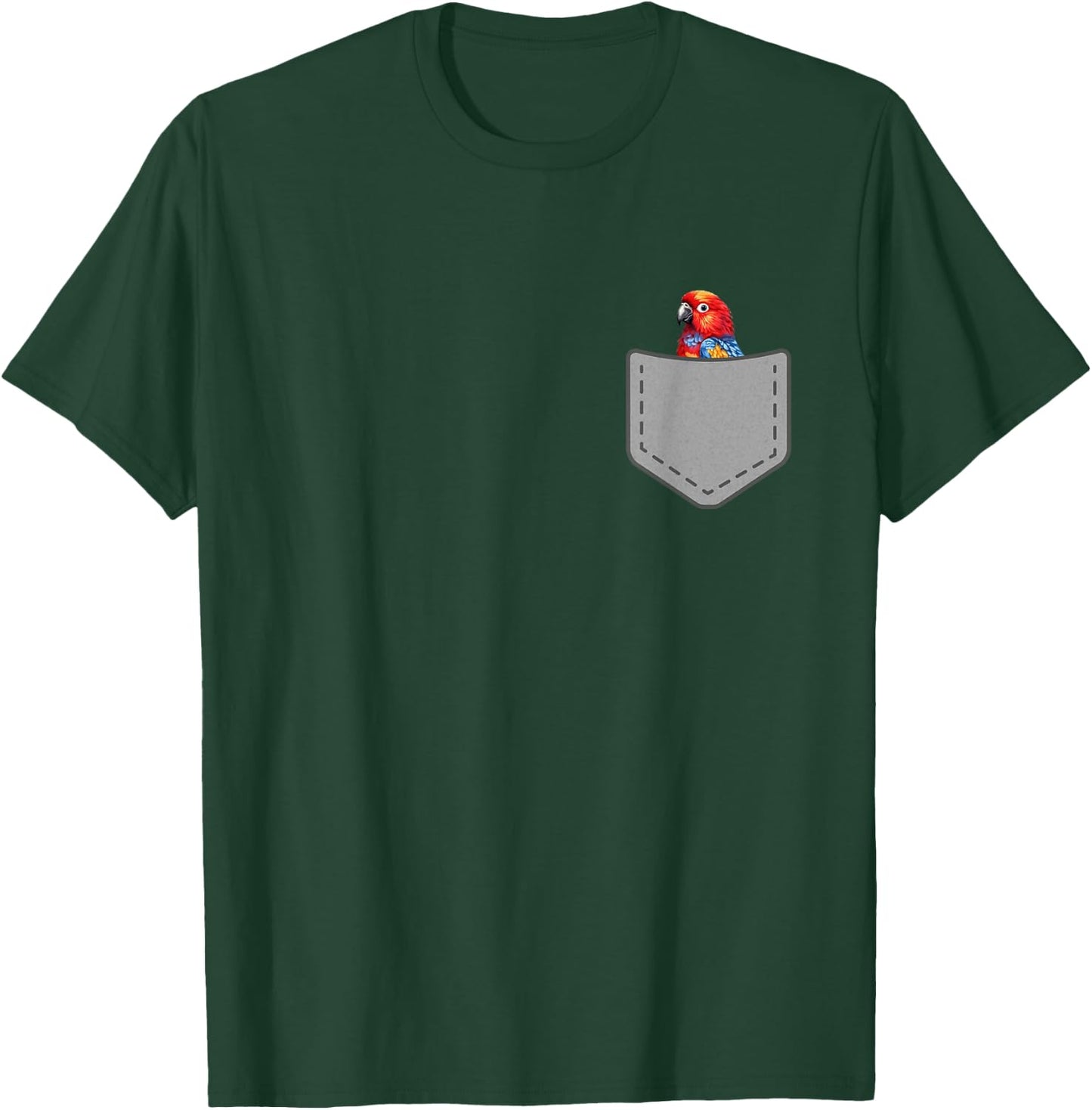 Funny Rosella Bird In Your Pocket T-Shirt - T-Shirt | Forest