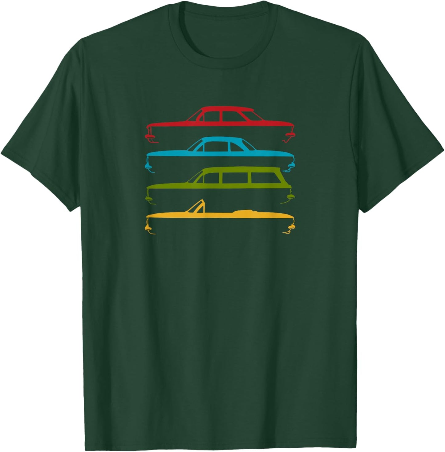 Early Model Corvair 1960, 1961, 1962, 1963, 1964 T-Shirt - T-Shirt | Forest