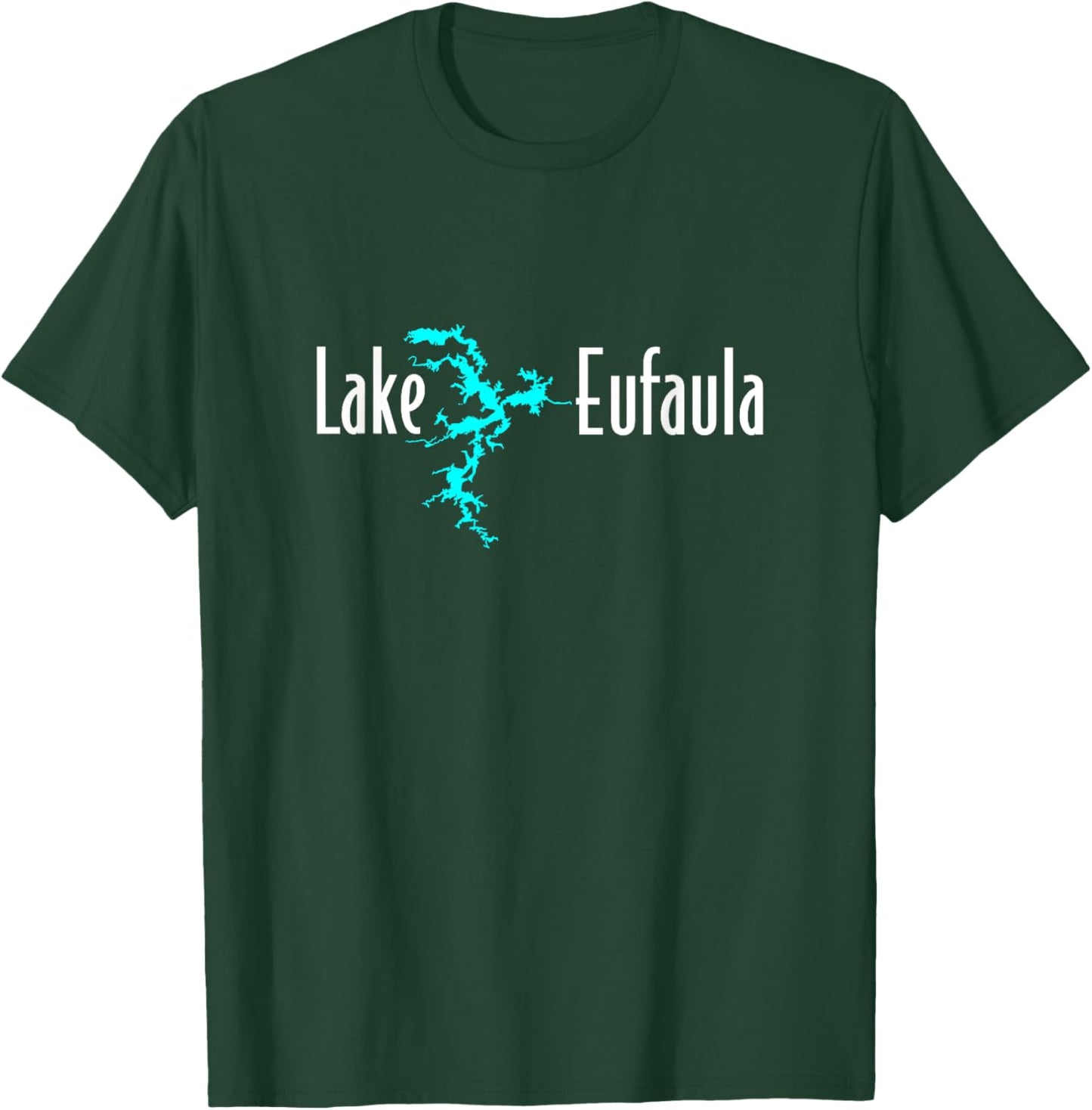 Minimalist Lake Eufaula, Oklahoma T-Shirt - T-Shirt | Forest