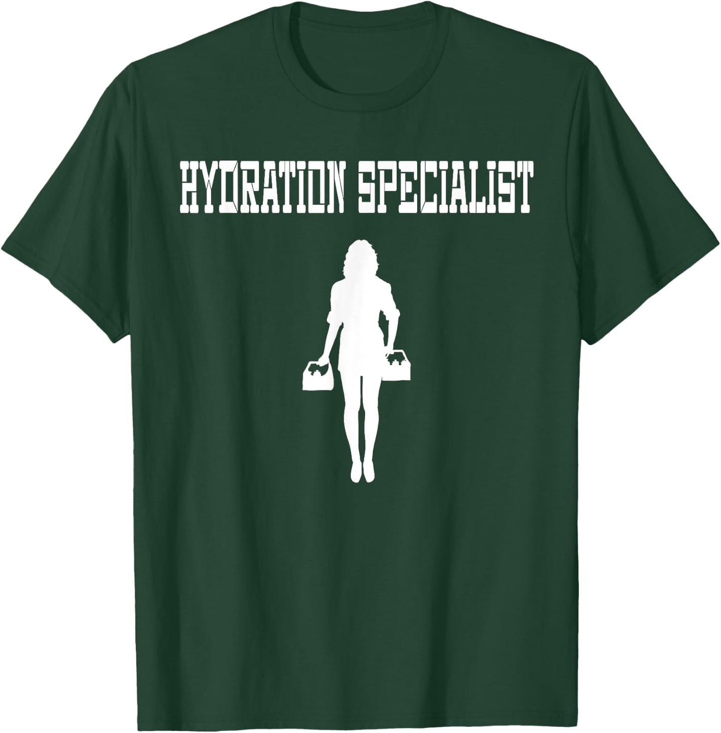Female Waterboy Watergirl Female Hydration Specialist T-Shirt - T-Shirt | Forest