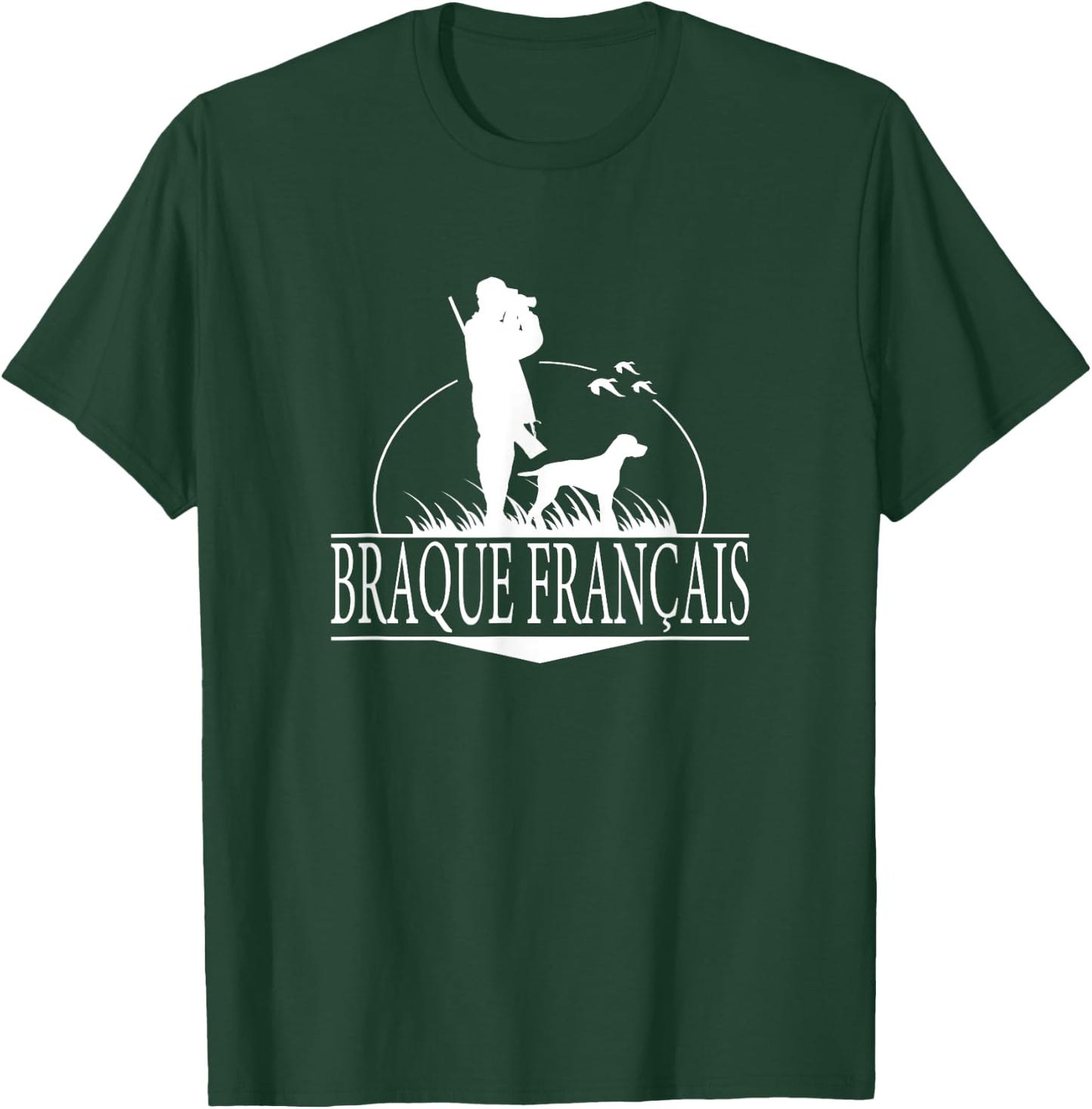 Braque Francais Hunting Dogs T-Shirt - T-Shirt | Forest