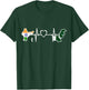 Pakistan India Flag Pakistanian Indian Heartbeat T-Shirt - T-Shirt | Forest