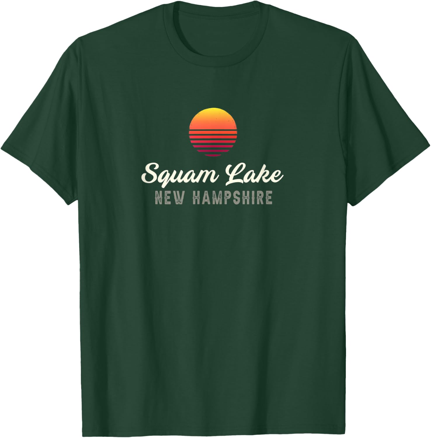 Squam Lake NEW HAMPSHIRE Bass Fishing T-Shirt - T-Shirt | Forest