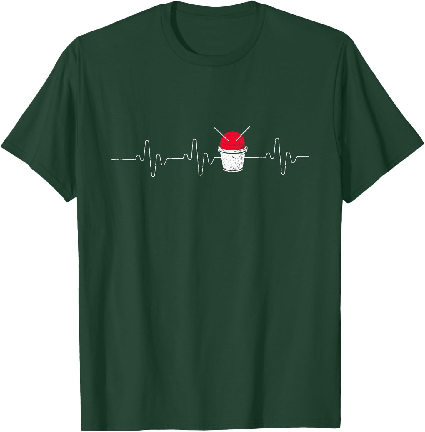 Cardio Drumming Heartbeat Fitness Class Gym Workout Exercise T-Shirt - T-Shirt | Forest