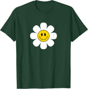 Happy Face Flower T-Shirt - T-Shirt | Forest