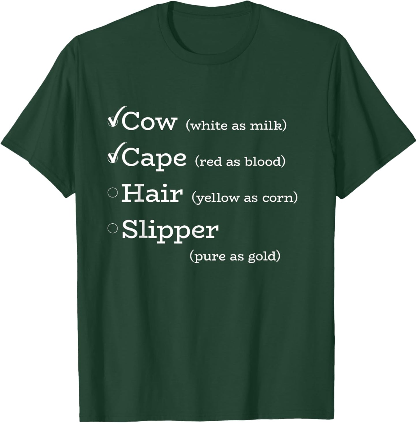 Cow Cape Hair Slipper Musical Theatre T-Shirt - T-Shirt | Forest
