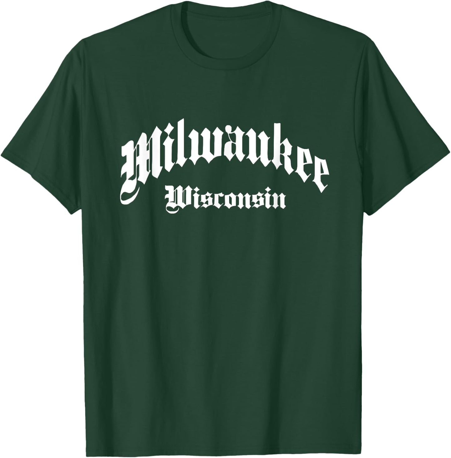 Milwaukee - Wisconsin - Old School Design - Classic T-Shirt - T-Shirt | Forest