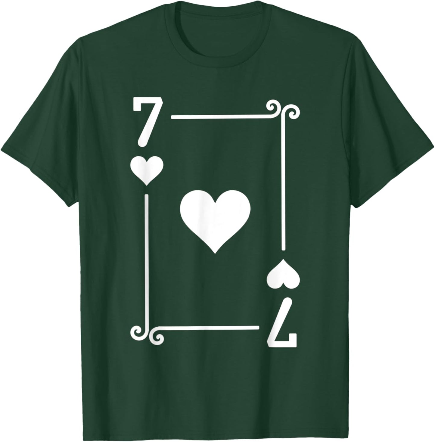 Playing Cards Costume - Seven Card - 7 of Hearts T-Shirt - T-Shirt | Forest