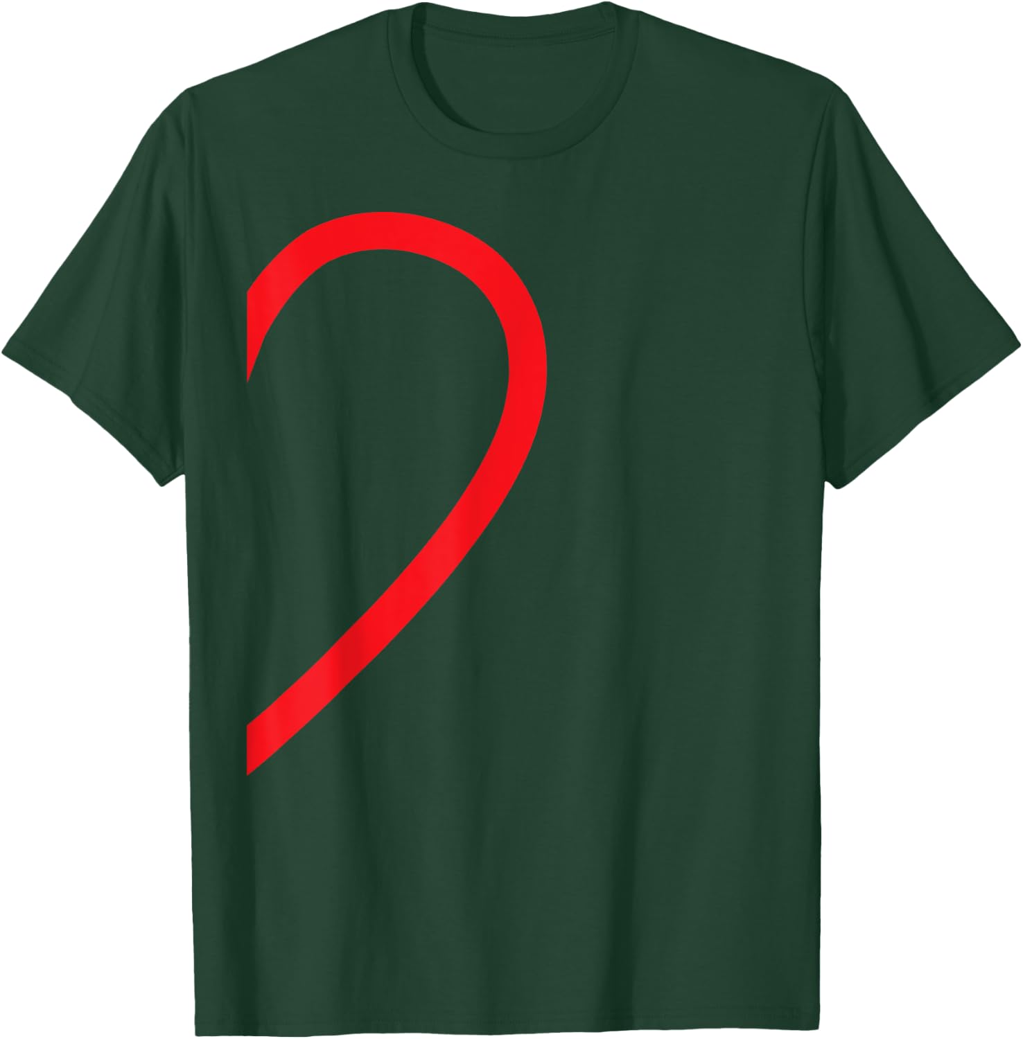 Half Heart Right Hand Side Love Couple Camisa Pareja Ropa T-Shirt - T-Shirt | Forest