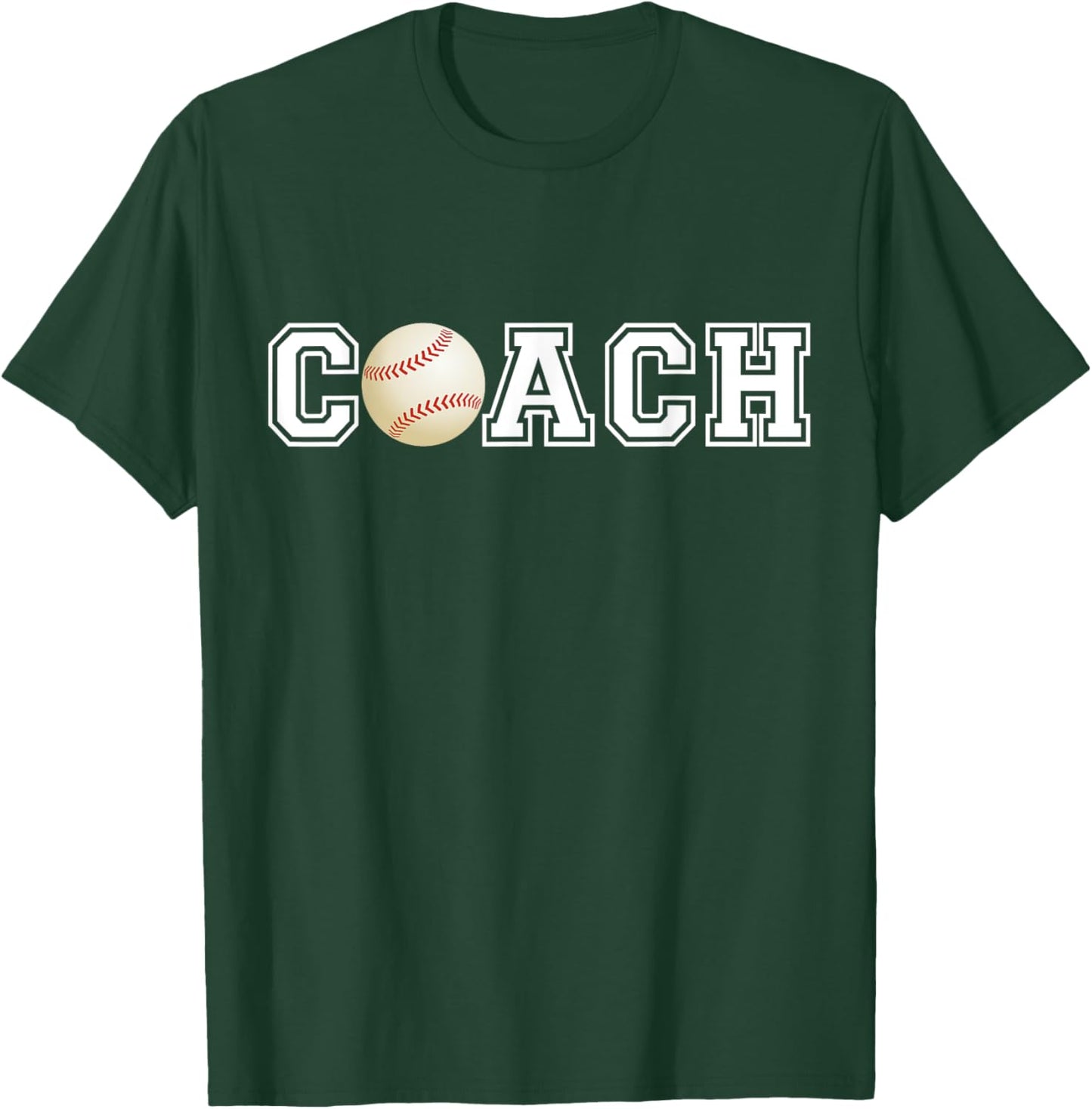 Baseball Coach Sports Gift Baseball Trainer T-Shirt - T-Shirt | Forest