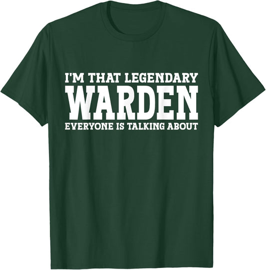 Warden Surname Funny Team Family Last Name Warden T-Shirt - T-Shirt | Forest