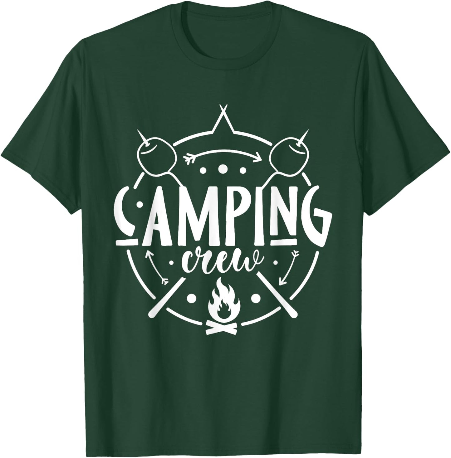 Camping Matching Design for Family Camper Group Camping Crew T-Shirt - T-Shirt | Forest