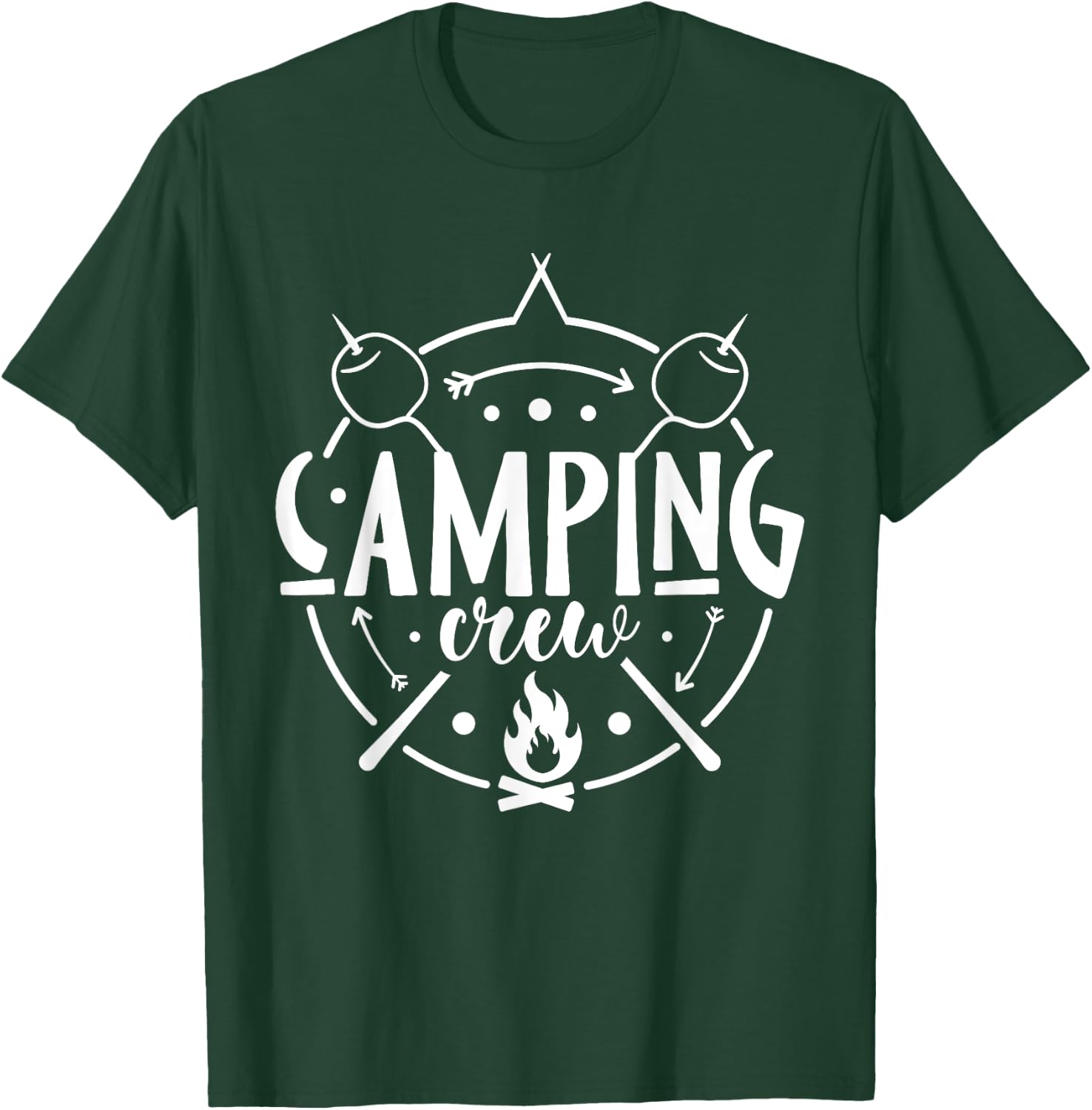 Camping Matching Design for Family Camper Group Camping Crew T-Shirt - T-Shirt | Forest